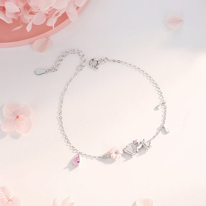 Florales Armband 925 Sterling Silver